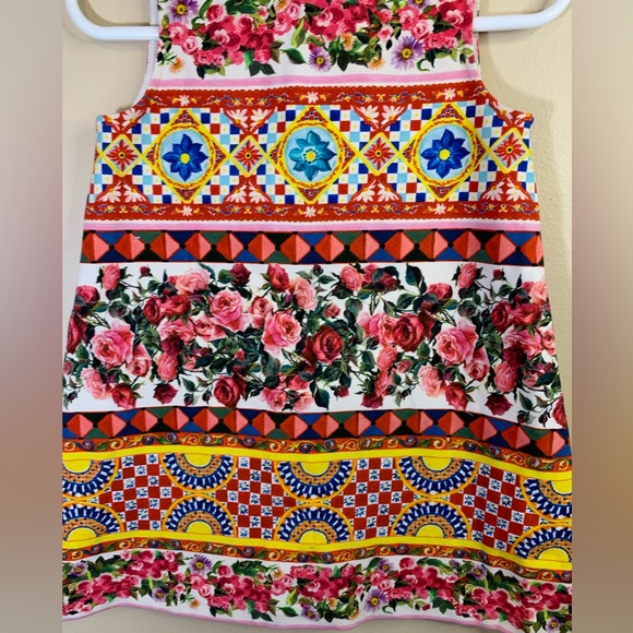 Dolce & Gabbana girls floral dress with matching bloomers. Size 18-24 m - Picture 5 of 13